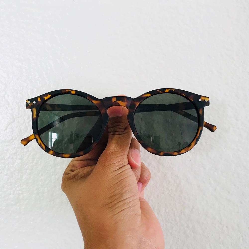 Matte Tortoise Shell Retro Pantos Sunglasses
